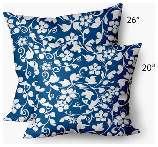 Evelyn Decorative Throw Pillow, Dark Cobalt Blue, 20"x20"