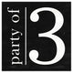 Party of 3 12x12 Canvas Wall Art