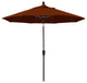 9' Bronze Auto-Tilt Crank Aluminum Umbrella, Pacifica, Brick