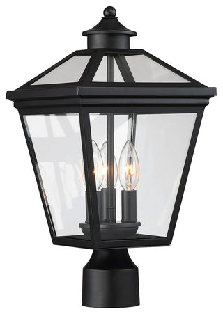 Ellijay Outdoor Post Lantern, Black