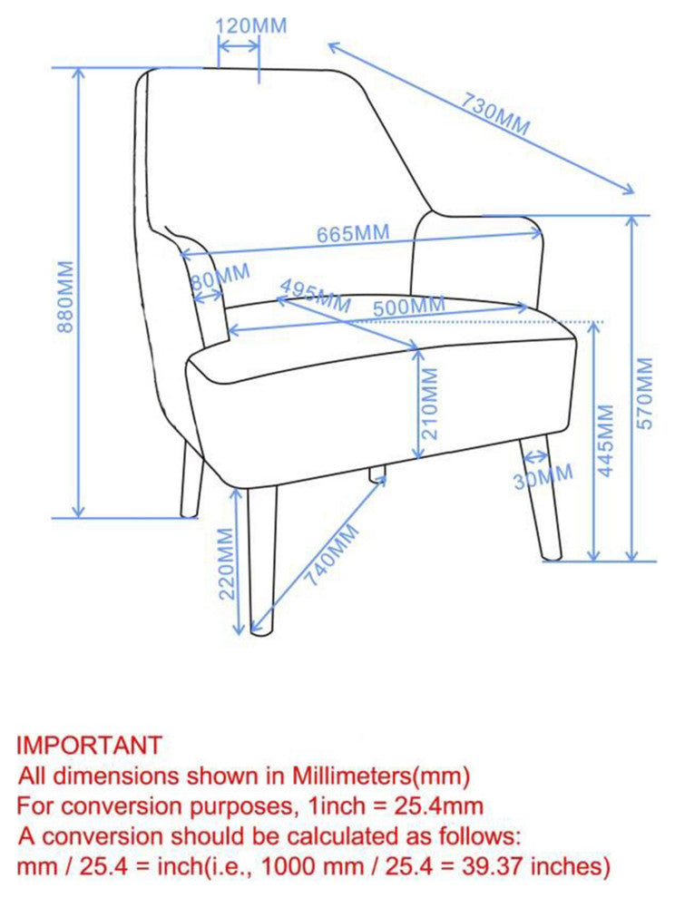 Modern Boucle Fabric Accent Chair, Cream