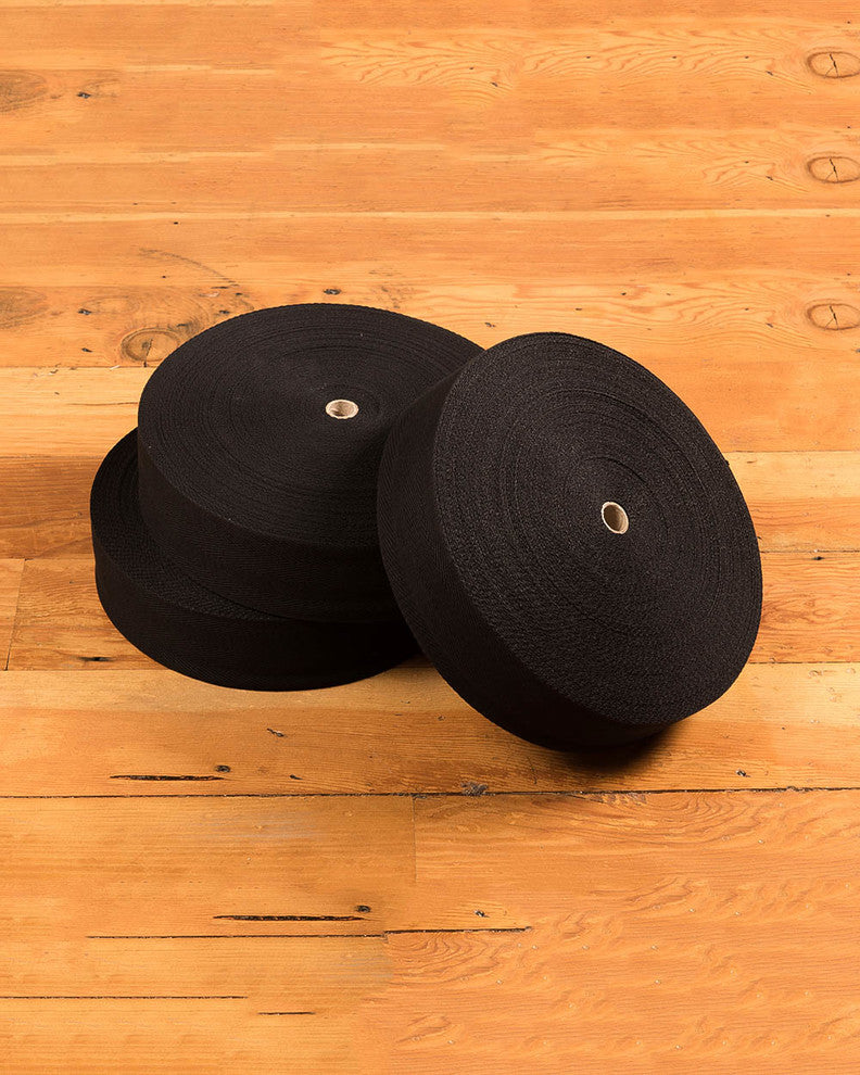 NaturalAreaRugs Cotton Non Slip Carpet Tape (2.75 In x 164 Ft), Black