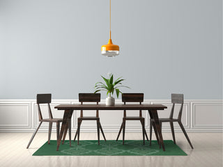 Fancy Leaves Soft Chenille Area Rug, Green, 5'x7'