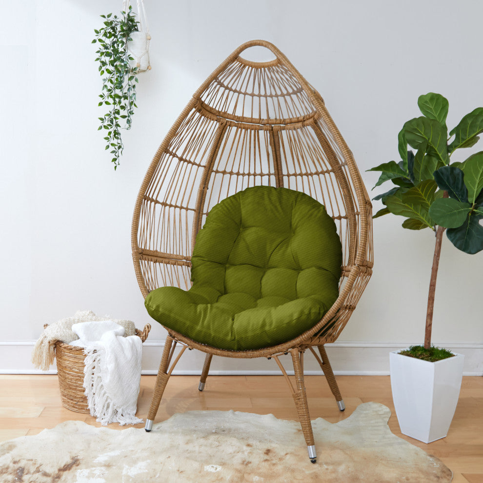 Noble Gray Indoor Avocado Egg Chair Cushion