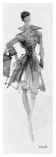 "Fashion Sketchbook VII" Digital Paper Print by Anne Tavoletti, 14"x38"