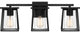 Quoizel LDG8624MBK Three Light Bath, Matte Black Finish