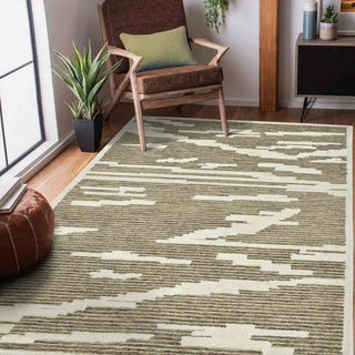 Chicago Turlen Area Rug, Beige, 5' x 8', Geometric