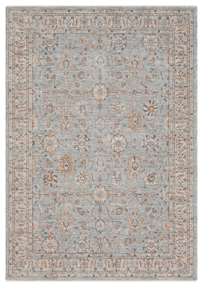 Manor Sarouk Machine Made Indoor Area Rug, 2'x3', Silver