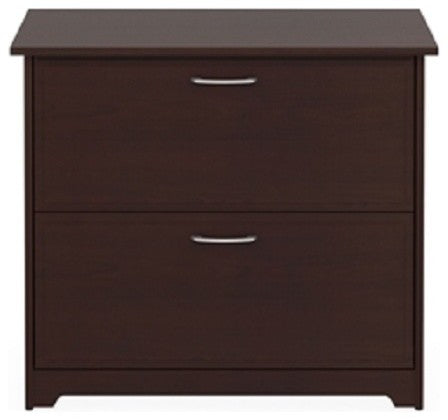 2-Drawer Lateral File Cabinet, Cherry Wood Finish