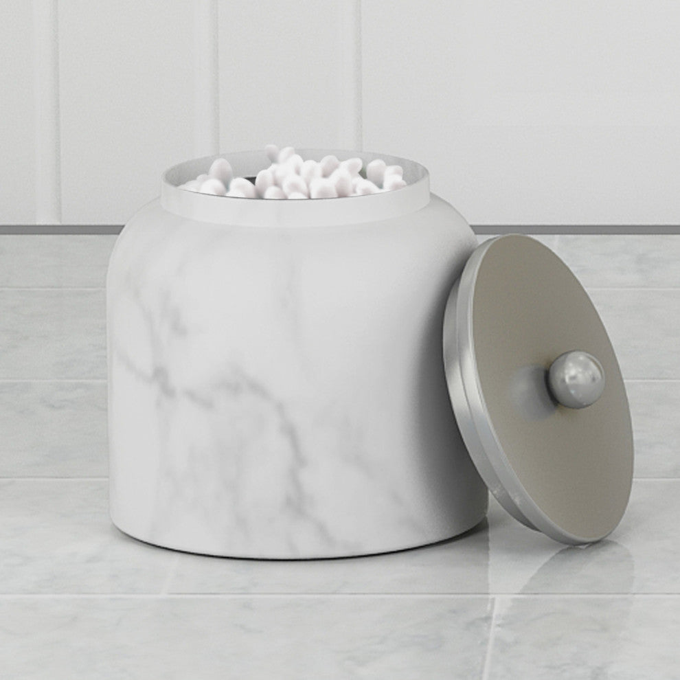 nu steel Misty Silver Collection Cotton Container