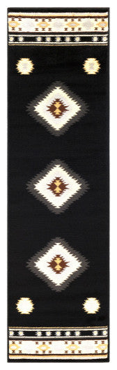 Surya Paramount PAR-1095 5'3"x7'9" Rug, Black/Gray/Dark Brown/Khaki/Beige