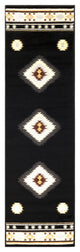 Surya Paramount PAR-1095 5'3"x7'9" Rug, Black/Gray/Dark Brown/Khaki/Beige