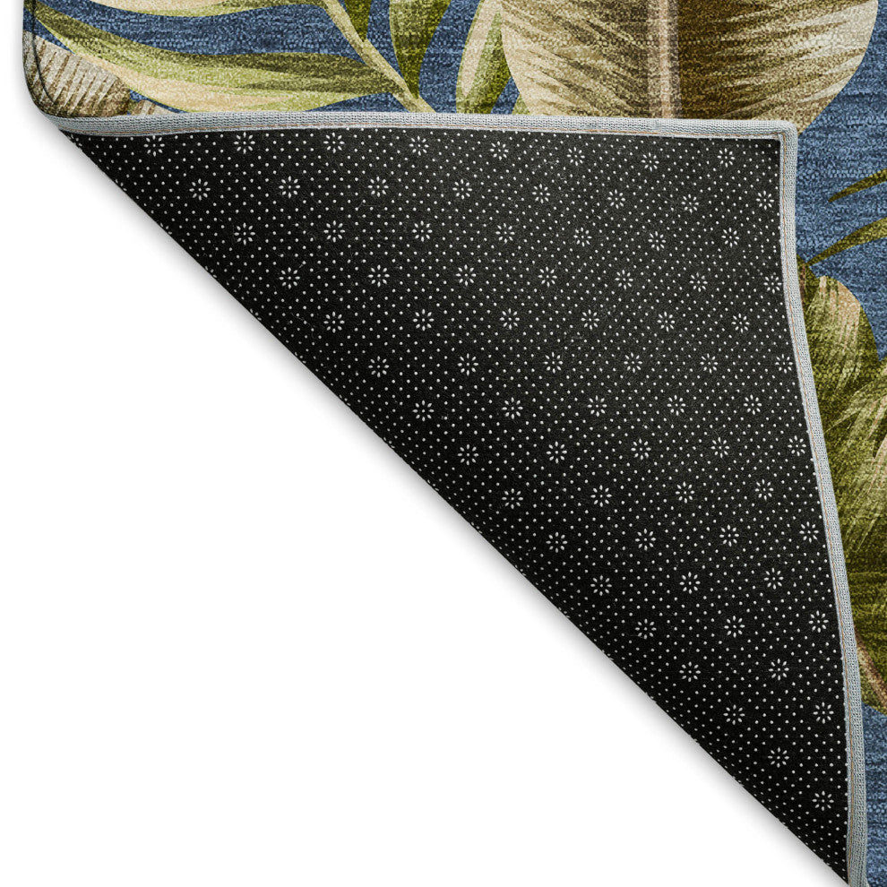 Addison Premium Washable Mayfield AMF196 Blue 5' x 7'6" Rug