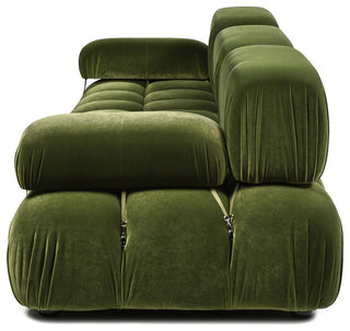 Marcel 109.5" Modular Sofa, Olive Green Performance Velvet