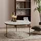 Versanora Marble-Look Round Coffee Table
