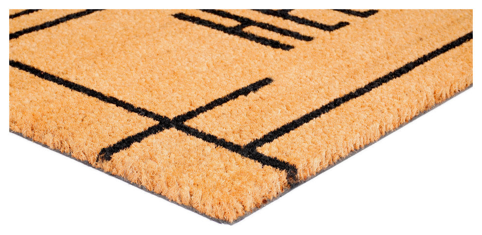 Calloway Mills Modern Natural Hello Doormat, 36x72