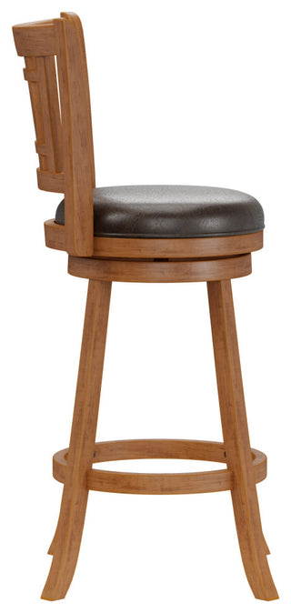Fairfox Wood Swivel Stool, Barstool