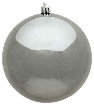 Vickerman N592087Dsv 8" Pewter Shiny Ball Ornament