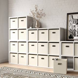 Solid Wood 9 Cube Storage Organizer, White