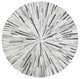 Bashian Santa Fe Grant 6' Round Area Rug in Gray