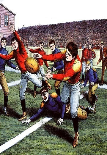 Lateral Pass - Canvas Poster 20" x 30"