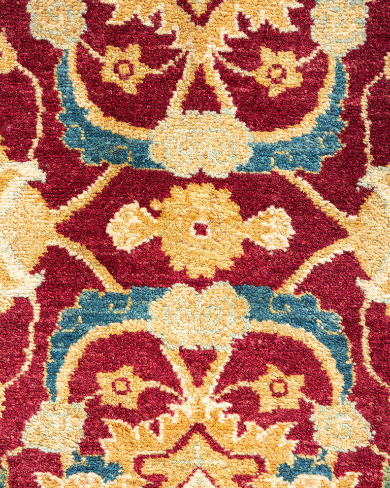 Mogul, One-of-a-Kind Hand-Knotted Area Rug Red, 6'0"x9'0"