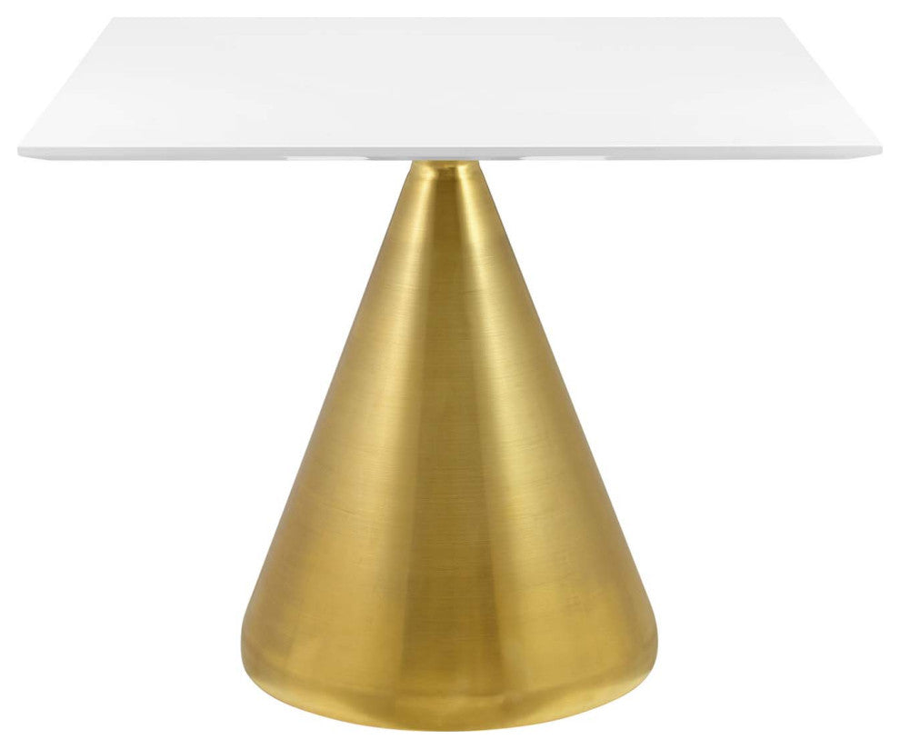 Tupelo 36" Square Dining Table, Gold White