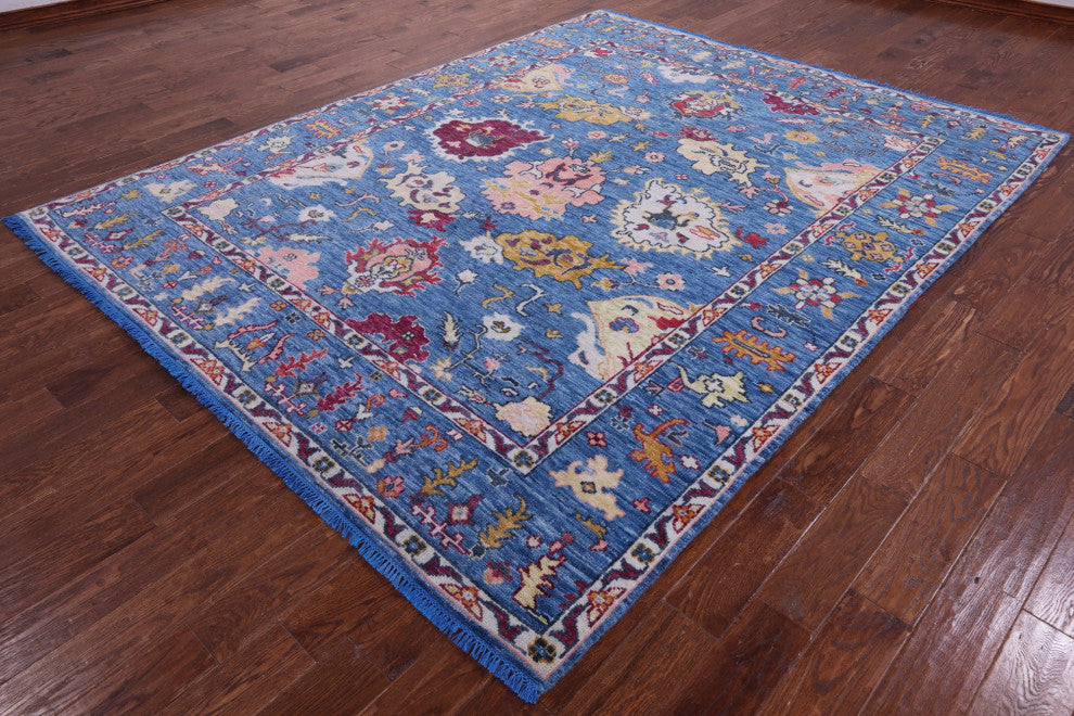 7' 11" X 9' 11" Turkish Oushak Handmade Wool Rug - Q13369