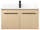 Elegant VF44536MMP-BS 36" Single Bathroom Vanity, Maple With Backsplash