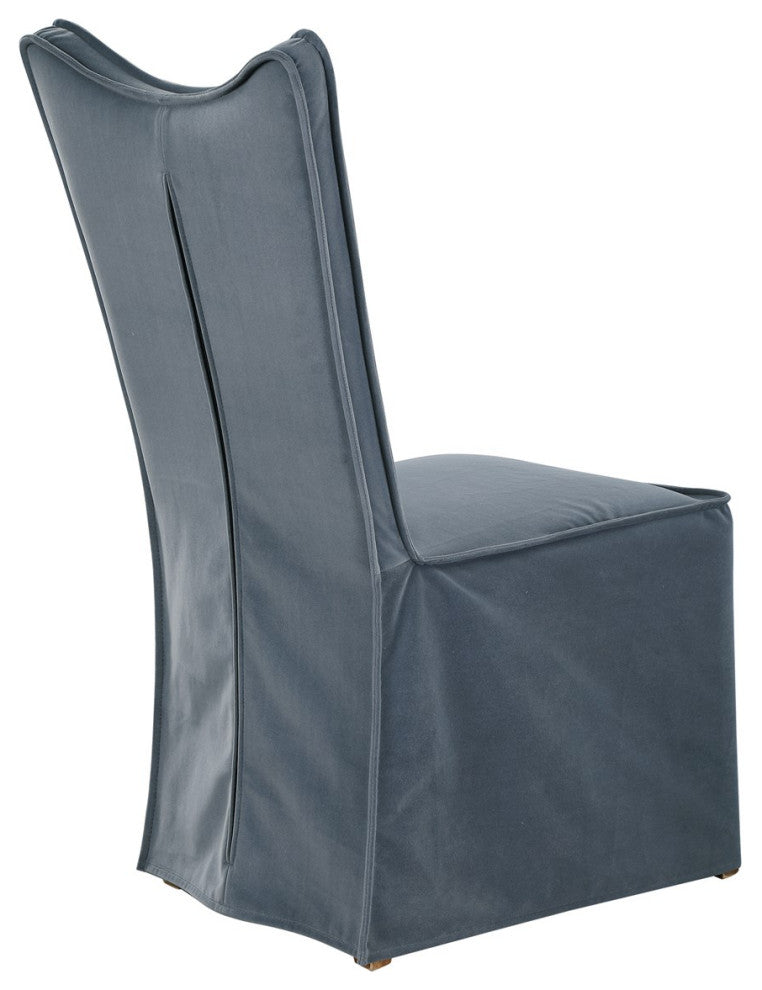Uttermost Delroy Armless Chair, Gray, Set of 2 23577-2
