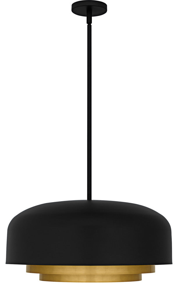 Quoizel FRK2822 Frankie 4 Light 22"W Pendant - Matte Black
