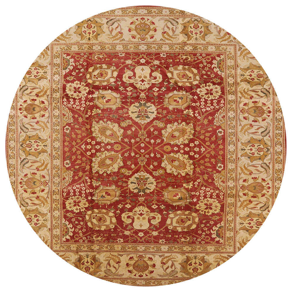 Ahgly Company Indoor Round Mid-Century Modern Area Rugs, 7' Round