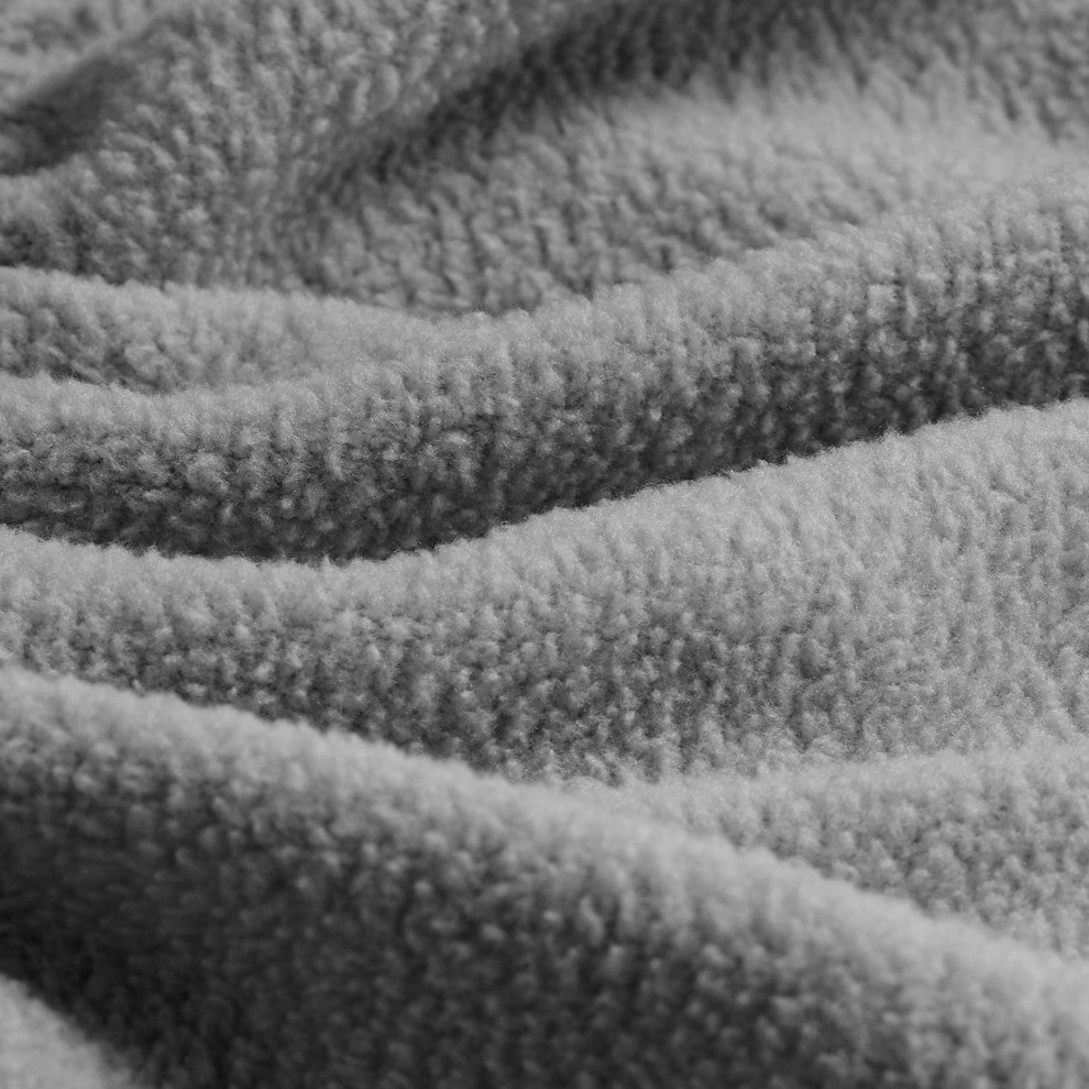 Bare Home Polar Fleece Sheet Set, Gray, Twin Xl