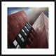 "Facade Rouge" Framed Digital Print by Gilbert Claes, 30x30"