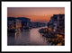 "Venice Grand Canal At Sunset" Framed Digital Print by Karen Deakin, 38"x28"