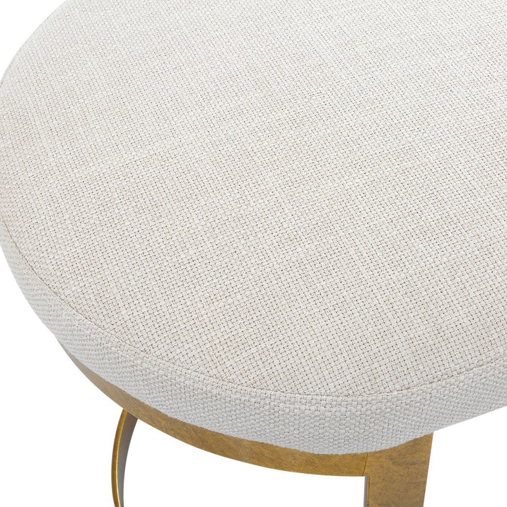 Uttermost Infinity Accent Stool 23698, Gold