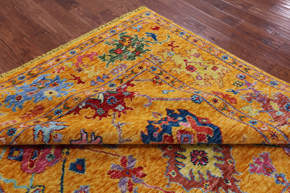 8' Square Turkish Oushak Hand Knotted Rug - Q16059
