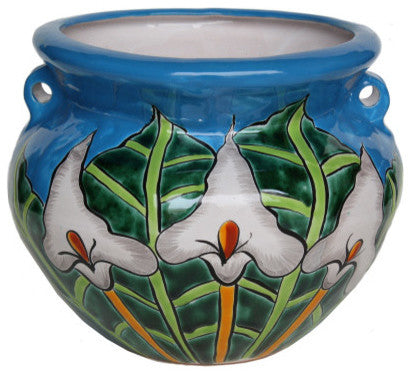 Medium Lily Talavera Ceramic Pot