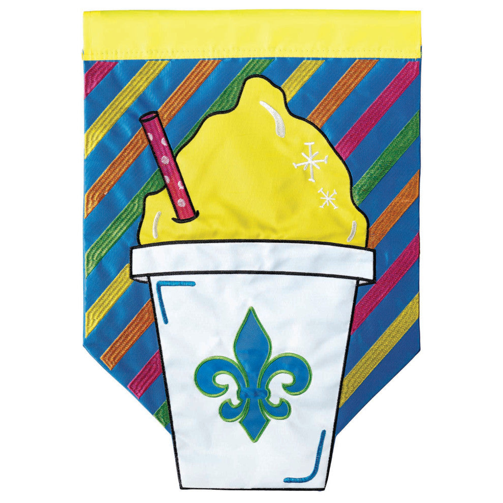 Flag  Double Applique  Snoball Fld Shaped Polyester Large