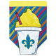 Flag  Double Applique  Snoball Fld Shaped Polyester Large