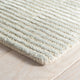 Cut Stripe Ocean Hand Knotted Viscose/Wool Rug, Blue, 8' x 10'