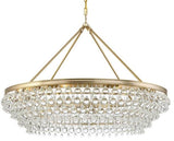 Crystorama 278-VG, 8-Light Chandelier, Vibrant Gold