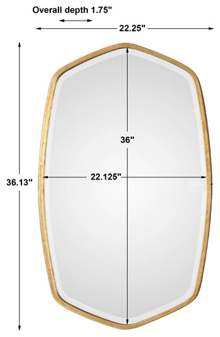 Uttermost Duronia Antiqued Gold Mirror