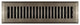 Antique Brass Contemporary Plated Steel Floor Register, 2"x12"