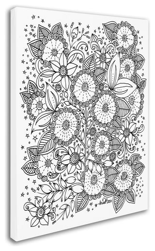 KCDoodleArt 'Zendoodles 14' Canvas Art, 24"x32"