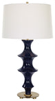 Uttermost Coil Sculpted Blue Table Lamp