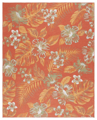 Safavieh Sunrise Collection SUN671 Indoor-Outdoor Rug, Ivory/Rust Sage, 8'x10'