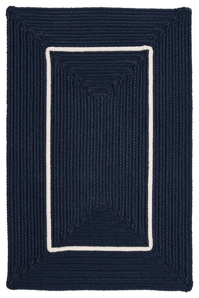 Colonial Mills Rug Doodle Edge Navy Rectangle