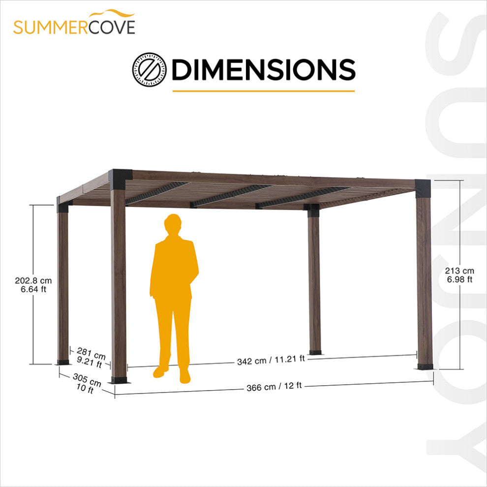 Sunjoy 12'x10' Brandon Pergola
