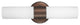 2 Light Vertical or Horizontial Vanity Light or Sconce in Bronze